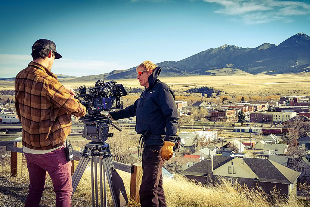 Filming in Montana 