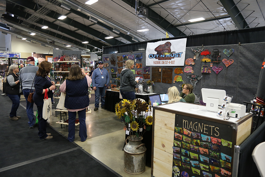 Shoppers at the Made in Montana Show