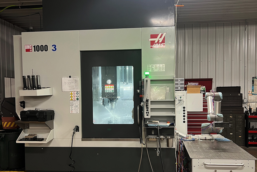 This state-of-the-art five-axis mill and robot integration system has transformed manufacturing processes at Noreen Firearms in Belgrade. Photo courtesy: Philip Noreen