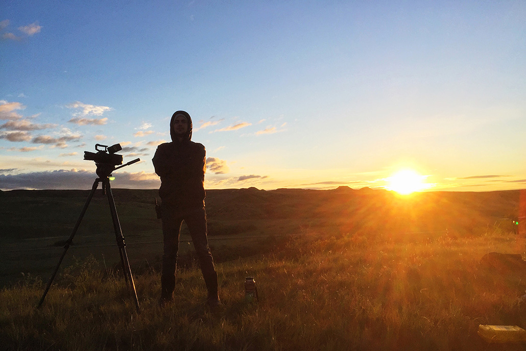 Filming in Montana 