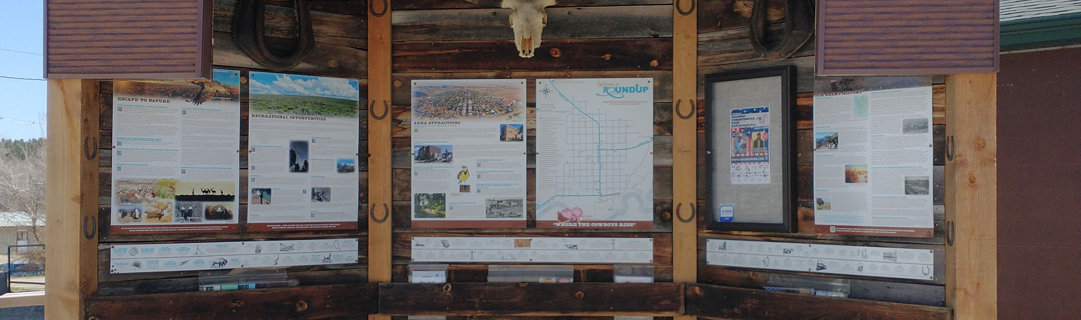 Roundup Welcome Plaza. Photo courtesy of the City of Roundup.