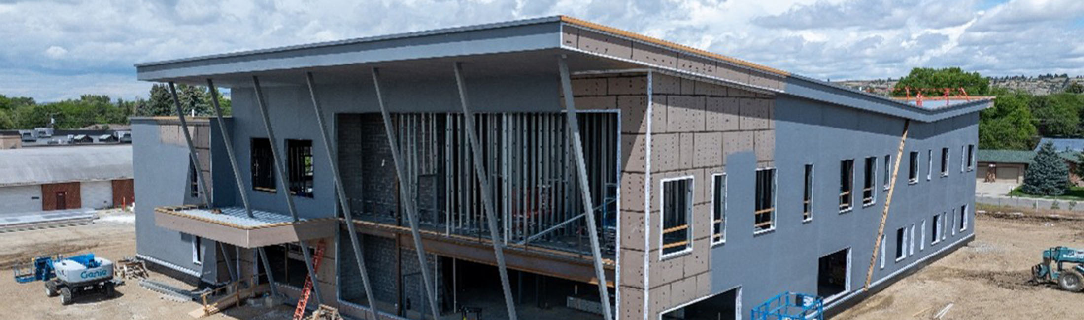Construction is underway on a new health center in Billings, supported by financing from the Montana Facility Finance Authority. Photo courtesy of the Native American Development Corporation.